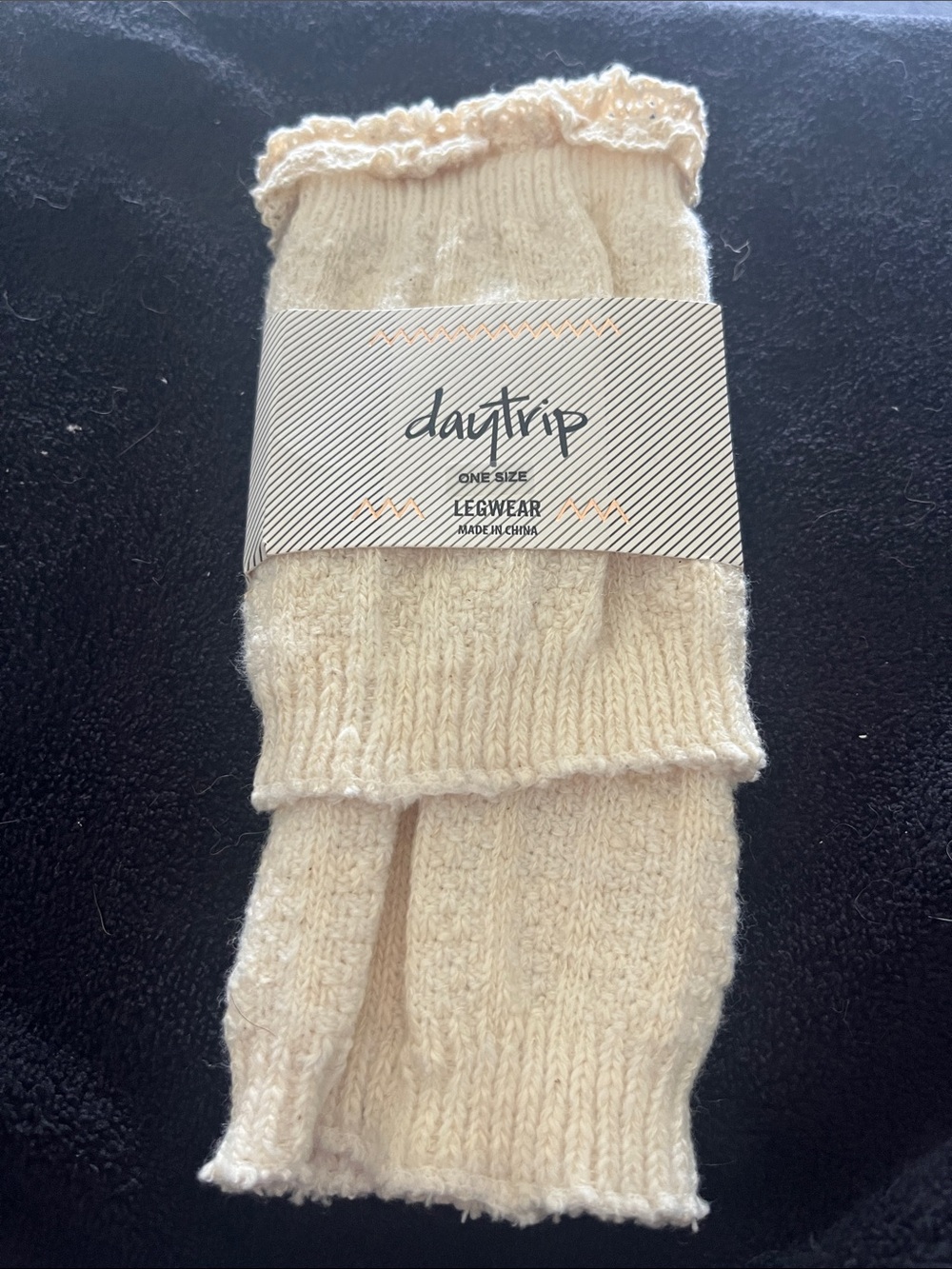 Daytrip Cream Knit Boot Toppers
